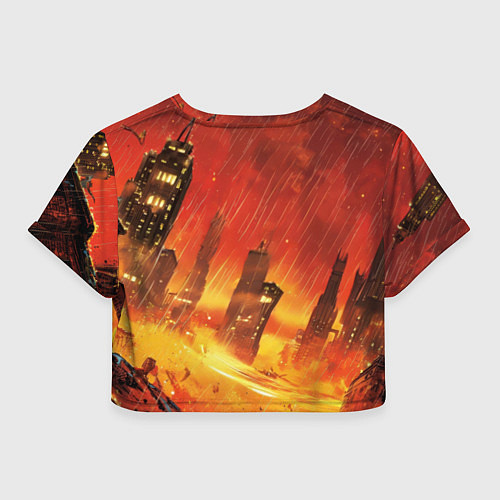 Женский топ Бэтмен застыл в воздухе / 3D-принт – фото 2