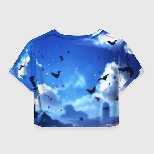 Женский топ Бэтмен синее небо / 3D-принт – фото 2