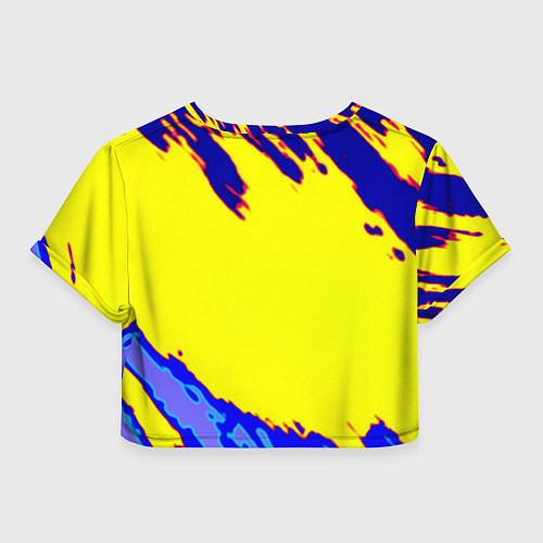 Женский топ Cyberpunk краски неоновые / 3D-принт – фото 2