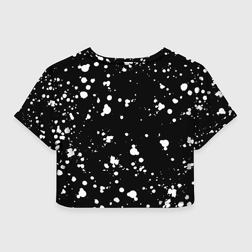 Женский топ Doom белые краски всплеск / 3D-принт – фото 2