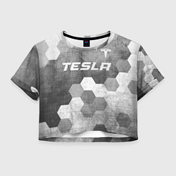 Женский топ Tesla - grey gradient посередине