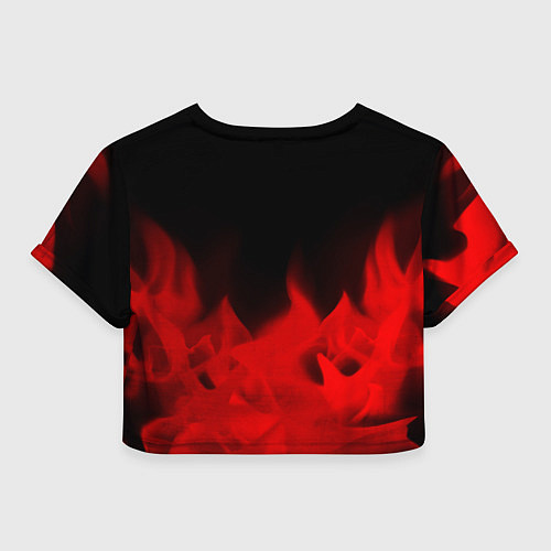 Женский топ Destiny - red gradient посередине / 3D-принт – фото 2