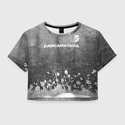 Женский топ Danganronpa - grey gradient посередине