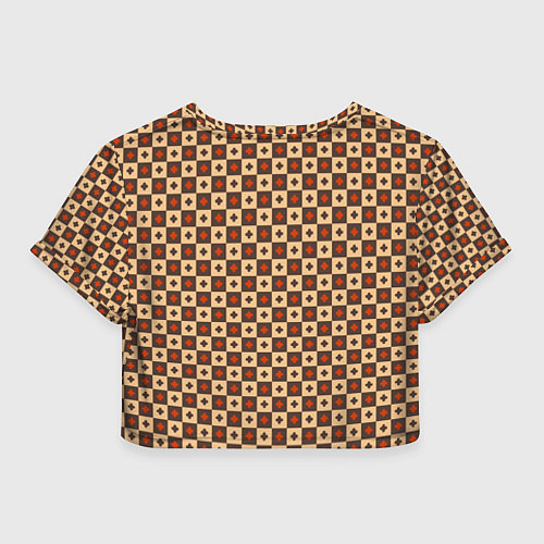 Женский топ Готические шахматы / 3D-принт – фото 2