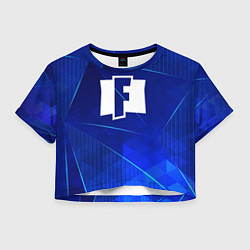 Женский топ Fortnite blue poly