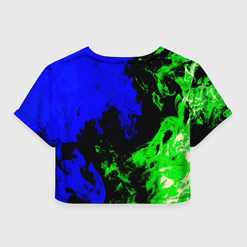 Женский топ Monster energy кислотный огонь / 3D-принт – фото 2