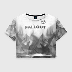 Женский топ Fallout - white gradient посередине