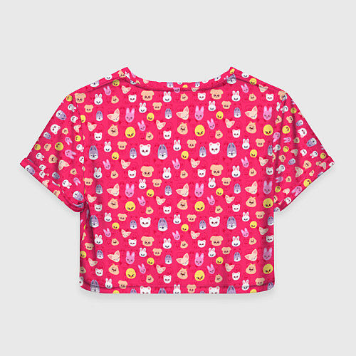 Женский топ Skzoo pattern pink / 3D-принт – фото 2