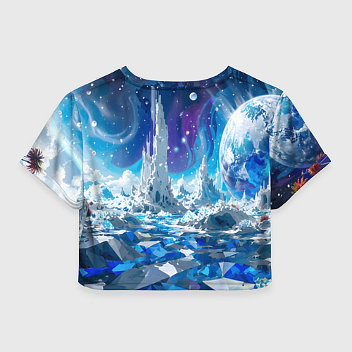 Женский топ Космический фантастический пейзаж / 3D-принт – фото 2
