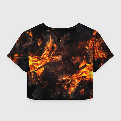 Женский топ Сектор газа огненный фон / 3D-принт – фото 2