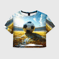 Женский топ Футбольный мяч на стадионе