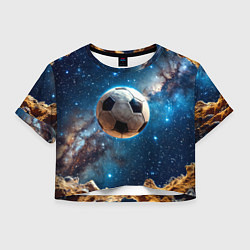 Женский топ Футбольный мяч в космосе