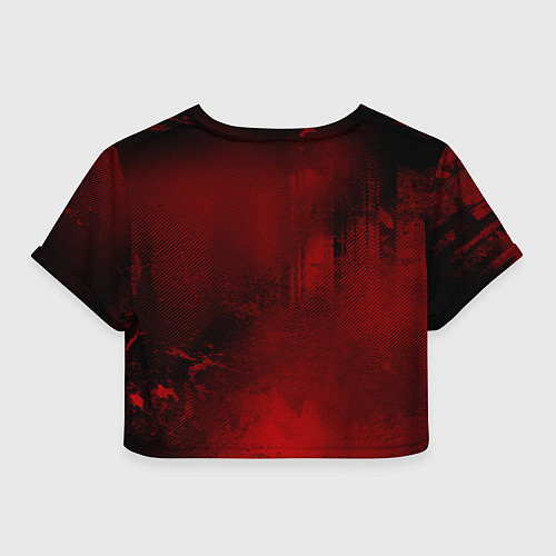 Женский топ Сектор газа красный фон / 3D-принт – фото 2