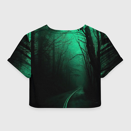 Женский топ Сектор газа зеленый фон / 3D-принт – фото 2