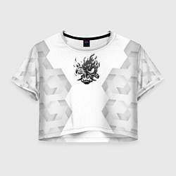 Женский топ Cyberpunk 2077 white poly