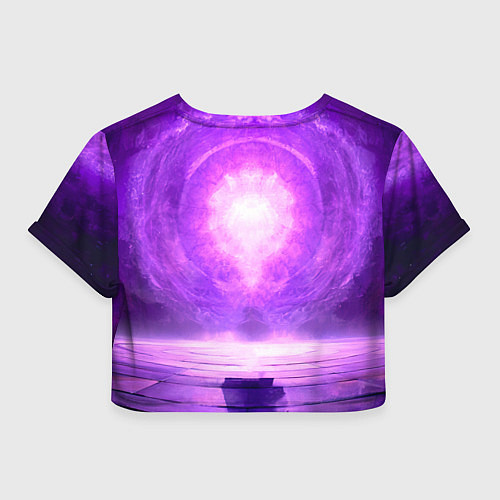 Женский топ Айкидоист на фиолетовом / 3D-принт – фото 2