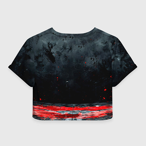 Женский топ Айкидоист на черном / 3D-принт – фото 2