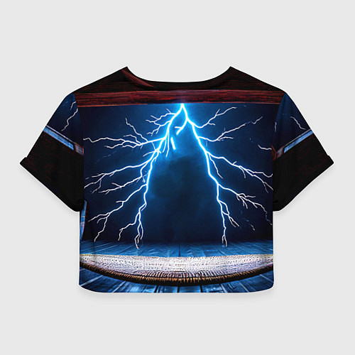 Женский топ Айкидоист и молния / 3D-принт – фото 2