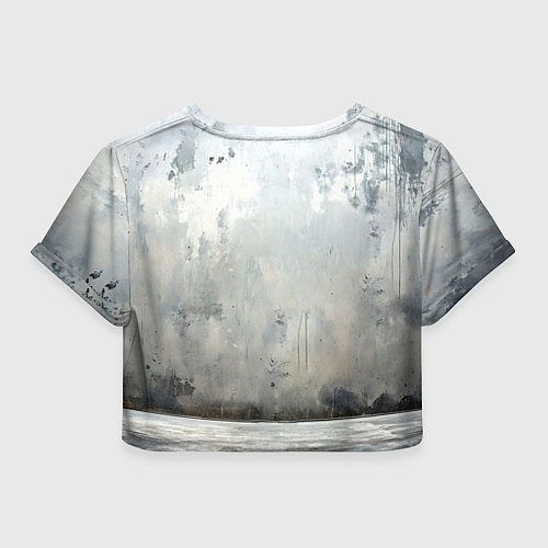 Женский топ Боец айкидо на сером / 3D-принт – фото 2