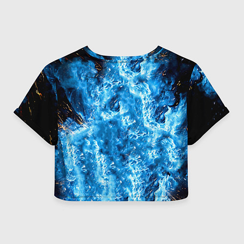 Женский топ Артуро Гатти в синем пламени / 3D-принт – фото 2