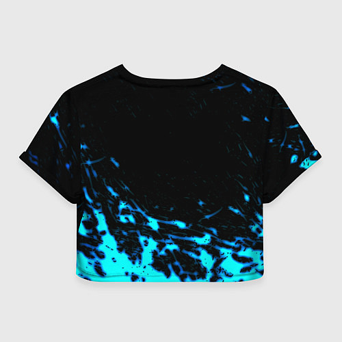 Женский топ Monster energy голубые краски / 3D-принт – фото 2