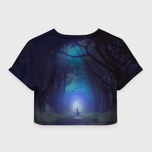 Женский топ Юра Хой на фоне леса / 3D-принт – фото 2