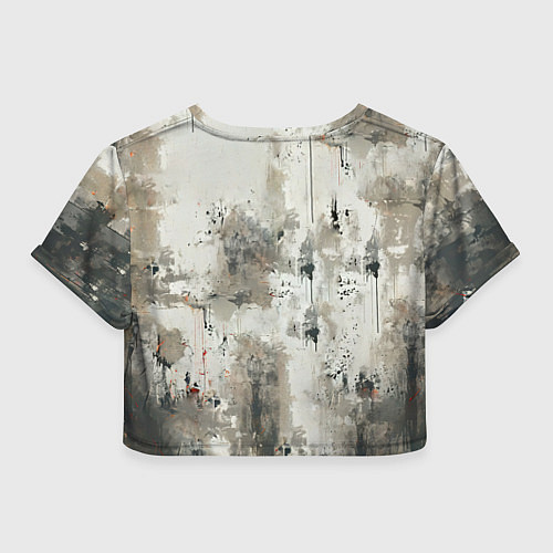 Женский топ Артуро Гатти на сером / 3D-принт – фото 2