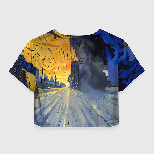 Женский топ Красная BMW на скорости / 3D-принт – фото 2