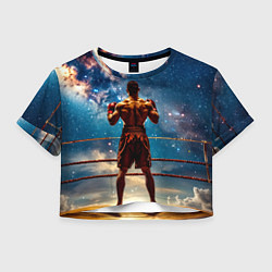 Женский топ Тайский боксер в космосе