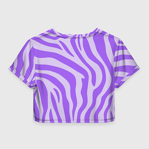 Женский топ Лавандовый тигровый паттерн / 3D-принт – фото 2