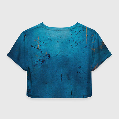 Женский топ Бойцовские перчатки на синем / 3D-принт – фото 2