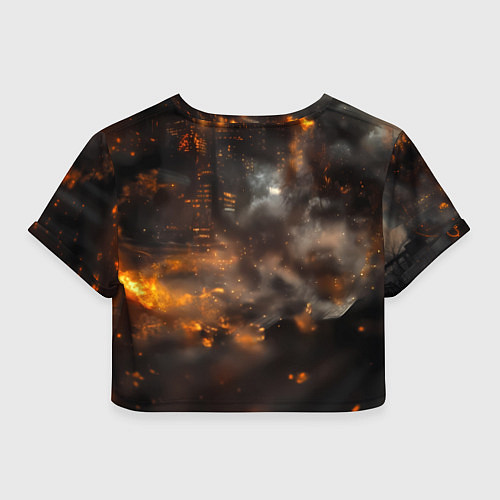 Женский топ БМВ в огне / 3D-принт – фото 2