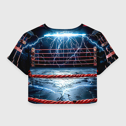 Женский топ Ринг и молния / 3D-принт – фото 2
