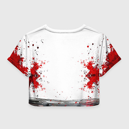 Женский топ Боец джиу-джитсу на белом / 3D-принт – фото 2