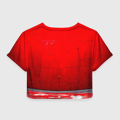 Женский топ Боец джиу-джитсу на красном / 3D-принт – фото 2