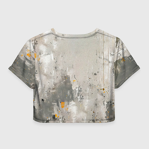 Женский топ Брюс Ли на сером / 3D-принт – фото 2