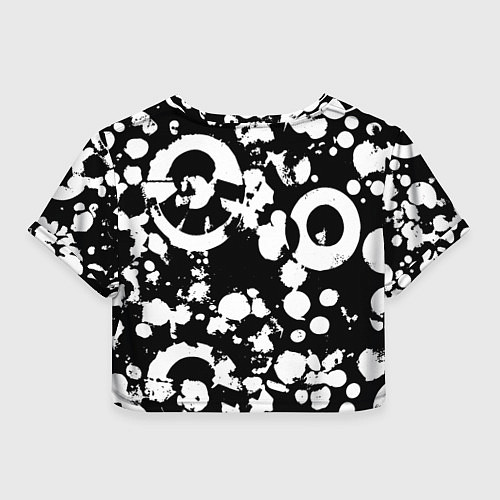 Женский топ Модная чб абстракция - нейроарт / 3D-принт – фото 2