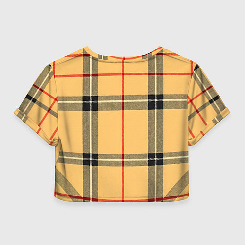 Женский топ Классическая клеточка / 3D-принт – фото 2