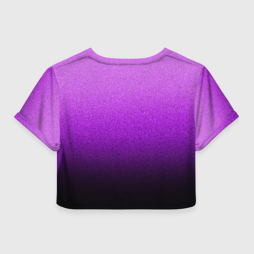 Женский топ Магический градиент крошка чёрно-фиолетовый / 3D-принт – фото 2