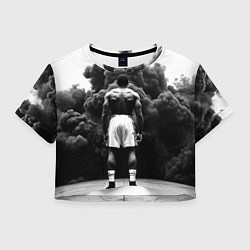 Женский топ Мухаммед Али в черном дыму