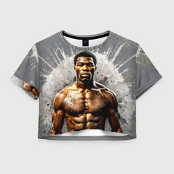 Женский топ Мухаммед Али на сером