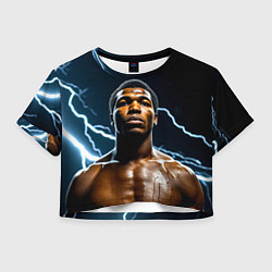 Женский топ Мухаммед Али и молния