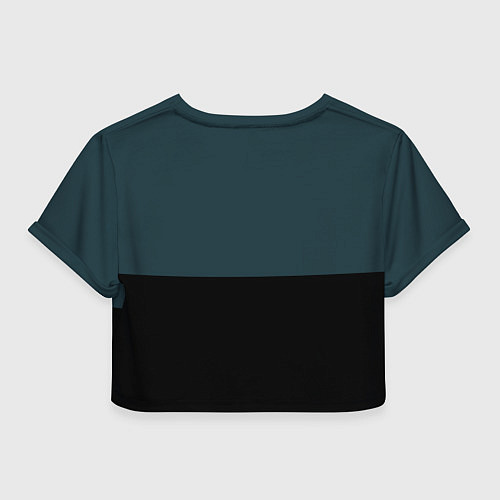 Женский топ Sport чёрно-синий с белым / 3D-принт – фото 2