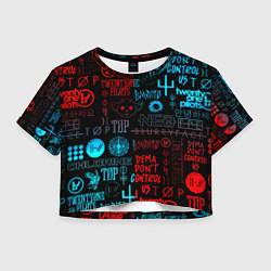 Женский топ Twenty one pilots rock pattern