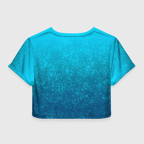 Женский топ Лазурный голубой текстурный градиент / 3D-принт – фото 2