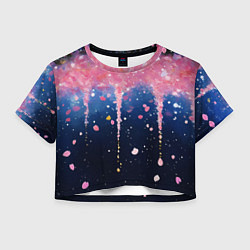 Женский топ Розово-синяя текстура