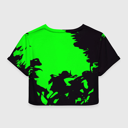 Женский топ Portal черный дым / 3D-принт – фото 2