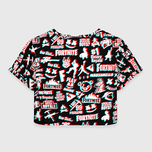 Женский топ Fortnite glitch game / 3D-принт – фото 2