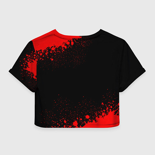 Женский топ Demon Slayer - red gradient / 3D-принт – фото 2