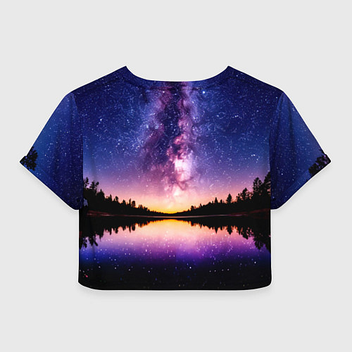 Женский топ На байдарках в звездную ночь / 3D-принт – фото 2